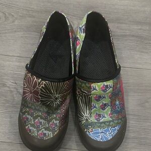 Dansko Vegan Volley Multicolor Floral Clogs